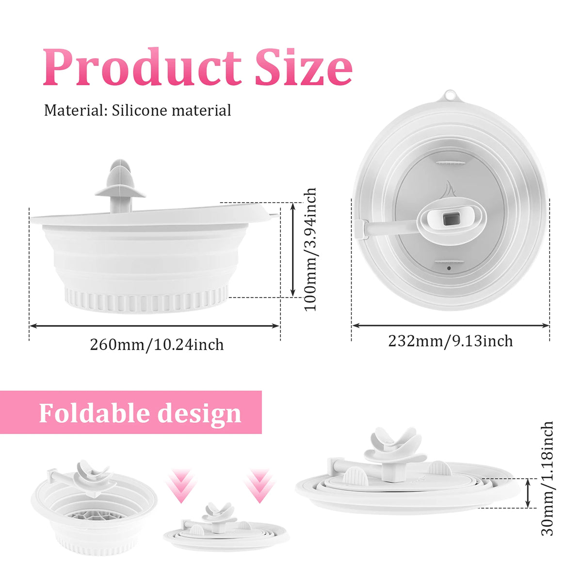 Vadem Face Ice Bath with Breathing Tube Collapsible Skin Icing Basin