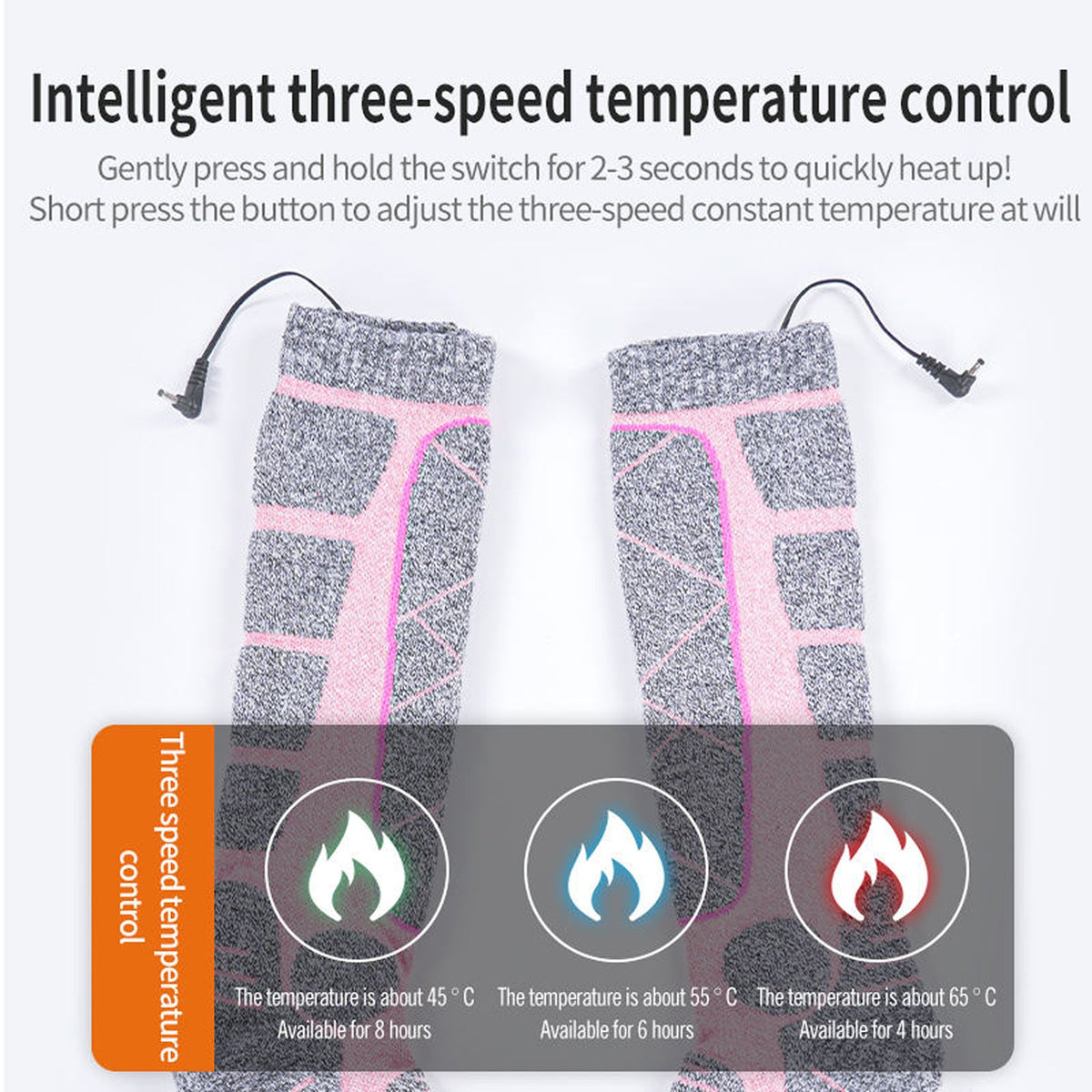 SkiHeati Heated Ski Socks