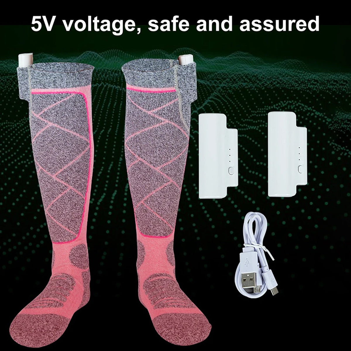 SkiHeati Heated Ski Socks